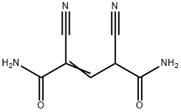 2-Pentenediamide, 2,4-dicyano- 化学構造式