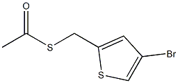 Ethanethioic acid, S-[(4-bromo-2-thienyl)methyl] ester Struktur