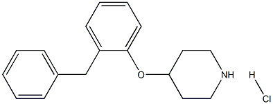 4-(2-benzylphenoxy)piperidine hydrochloride 化学構造式