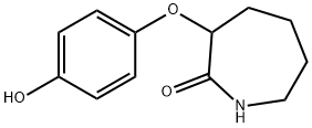3-(4-hydroxyphenoxy)azepan-2-one Struktur