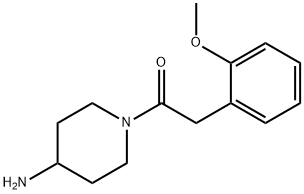 1-(4-氨基哌啶-1-基)-2-(2-甲氧基苯基)乙酮,1094366-31-0,结构式