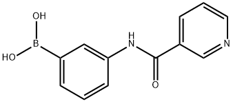 (3-(nicotinamido)phenyl)boronic acid Struktur