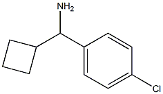 (4-chlorophenyl)(cyclobutyl)methanamine Struktur