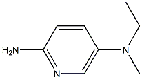 2-Amino-5-(methylethylamino)pyridine 化学構造式