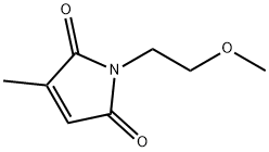 1-(2-甲氧基乙基)-3-甲基-2,5-二氢-1H-吡咯-2,5-二酮, 1098353-68-4, 结构式
