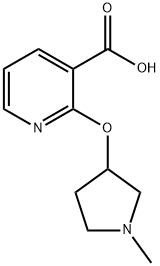 2-[(1-methylpyrrolidin-3-yl)oxy]pyridine-3-carboxylic acid Structure