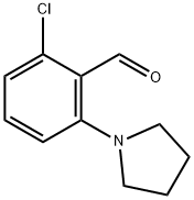 2-chloro-6-(pyrrolidin-1-yl)benzaldehyde Structure