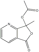 7-methyl-5-oxo-5H,7H-furo[3,4-b]pyridin-7-yl acetate,111068-02-1,结构式