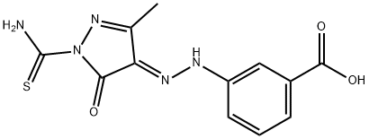 3-{2-[1-(aminocarbothioyl)-3-methyl-5-oxo-1,5-dihydro-4H-pyrazol-4-ylidene]hydrazino}benzoic acid|