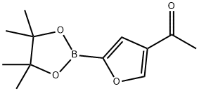 1-(5-(4,4,5,5-四甲基-1,3,2-二噁硼烷-2-基)呋喃-3-基)乙烷-1-酮,1111096-31-1,结构式