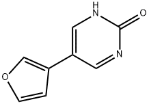 2-Hydroxy-5-(3-furyl)pyrimidine Struktur