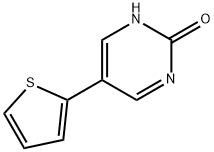 2-Hydroxy-5-(2-thienyl)pyrimidine Structure