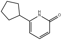 2-Hydroxy-6-cyclopentylpyridine 化学構造式