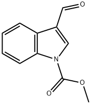 1-methoxycarbonylindole-3-carboxaldehyde, 111168-43-5, 结构式