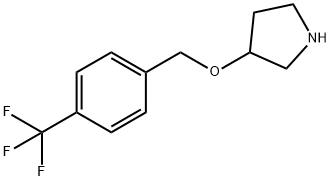 3-[[4-(Trifluoromethyl)phenyl]methoxy]-pyrrolidine Structure