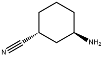 Cyclohexanecarbonitrile, 3-amino-, (1R,3R)- Structure