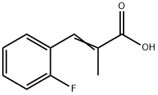 2-Propenoic acid, 3-(2-fluorophenyl)-2-Methyl- 化学構造式