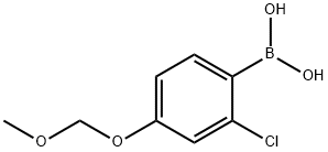 2-Chloro-4-(methoxymethoxy)phenylboronic acid 化学構造式