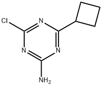 2-Chloro-4-cyclobutyl-6-amino-1,3,5-triazine Structure