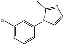 2-Bromo-4-(2-methylimidazol-1-yl)pyridine Structure