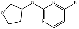 4-Bromo-2-(tetrahydrofuran-3-yloxy)pyrimidine Struktur
