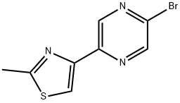 2-Bromo-5-(2-methyl-4-thiazolyl)pyrazine Structure