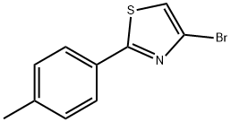 4-Bromo-2-(4-tolyl)thiazole,1142196-28-8,结构式