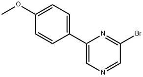 2-Bromo-6-(4-methoxyphenyl)pyrazine,1142196-73-3,结构式
