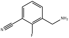 BENZONITRILE, 3-(AMINOMETHYL)-2-FLUORO-, 1145679-90-8, 结构式