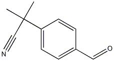 2-(4-formylphenyl)-2-methylpropanenitrile Structure