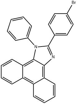 2-(4-bromophenyl)-1-phenyl-1H-phenanthro[9,10-d]-imidazole,1147081-43-3,结构式