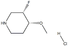 cis-3-fluoro-4-methoxypiperidine hydrochloride,1147110-70-0,结构式