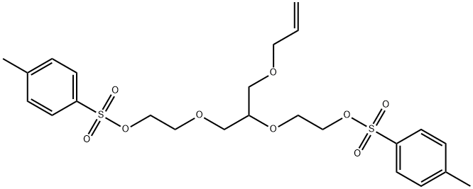 Ethanol,2,2'-[[1-[(2-propenyloxy)methyl]-1,2-ethanediyl]bis(oxy)]bis-,bis(4-methylbenzenesulfonate) Struktur