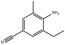 3-乙基-4-氨基-5-甲基苯腈,1150644-73-7,结构式
