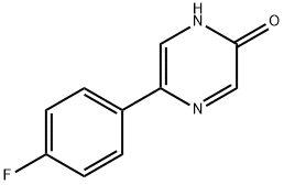 5-(4-Fluorophenyl)-2-hydroxypyrazine Struktur