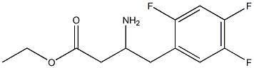 ethyl 3-amino-4-(2,4,5-trifluorophenyl)butanoate Struktur