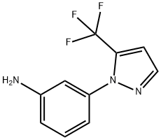 3-[5-(trifluoromethyl)-1H-pyrazol-1-yl]aniline Struktur
