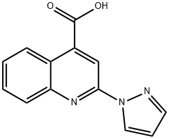 2-(1H-Pyrazol-1-yl)quinoline-4-carboxylic acid Structure