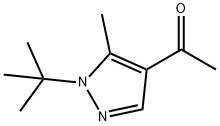 1-(1-叔丁基-5-甲基-1H-吡唑-4-基)乙烷-1-酮, 1152927-57-5, 结构式