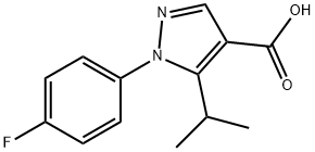 1-(4-fluorophenyl)-5-(propan-2-yl)-1H-pyrazole-4-carboxylic acid Structure