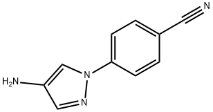 4-(4-amino-1H-pyrazol-1-yl)benzonitrile Struktur