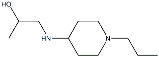 1-((1-propylpiperidin-4-yl)amino)propan-2-ol 化学構造式