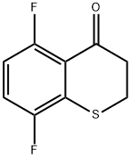 4H-1-Benzothiopyran-4-one, 5,8-difluoro-2,3-dihydro- 化学構造式