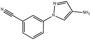 3-(4-amino-1H-pyrazol-1-yl)benzonitrile,1155066-36-6,结构式