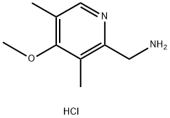 [(4-methoxy-3,5-dimethyl-2-pyridinyl)methyl]amine dihydrochloride Structure