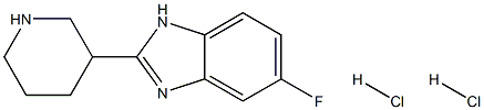 5-氟-2-哌啶-3-基-1H-苯并咪唑二盐酸盐,1158245-62-5,结构式