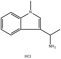 [1-(1-Methyl-1H-indol-3-yl)ethyl]amine hydrochloride Structure