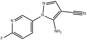 5-Amino-1-(6-fluoropyridin-3-yl)-1H-pyrazole-4-carbonitrile Structure