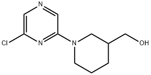 (1-(6-氯吡嗪-2-基)哌啶-3-基)甲醇, 1159814-02-4, 结构式