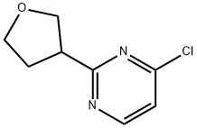 4-Chloro-2-(tetrahydrofuran-3-yl)pyrimidine,1159814-17-1,结构式